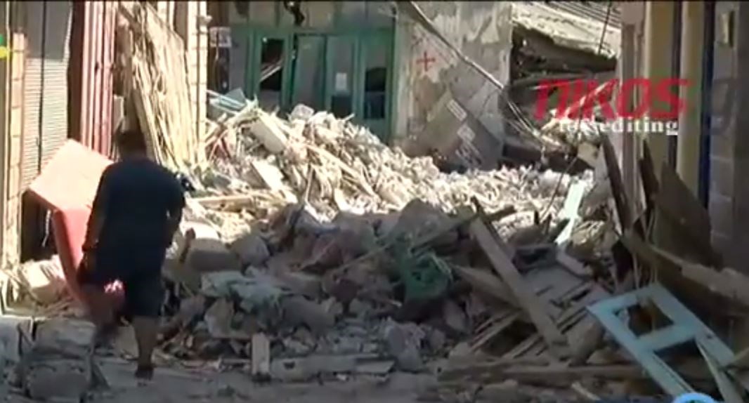 «Βομβαρδισμένο» τοπίο η Βρίσα – Σε απόγνωση οι κάτοικοι – ΒΙΝΤΕΟ