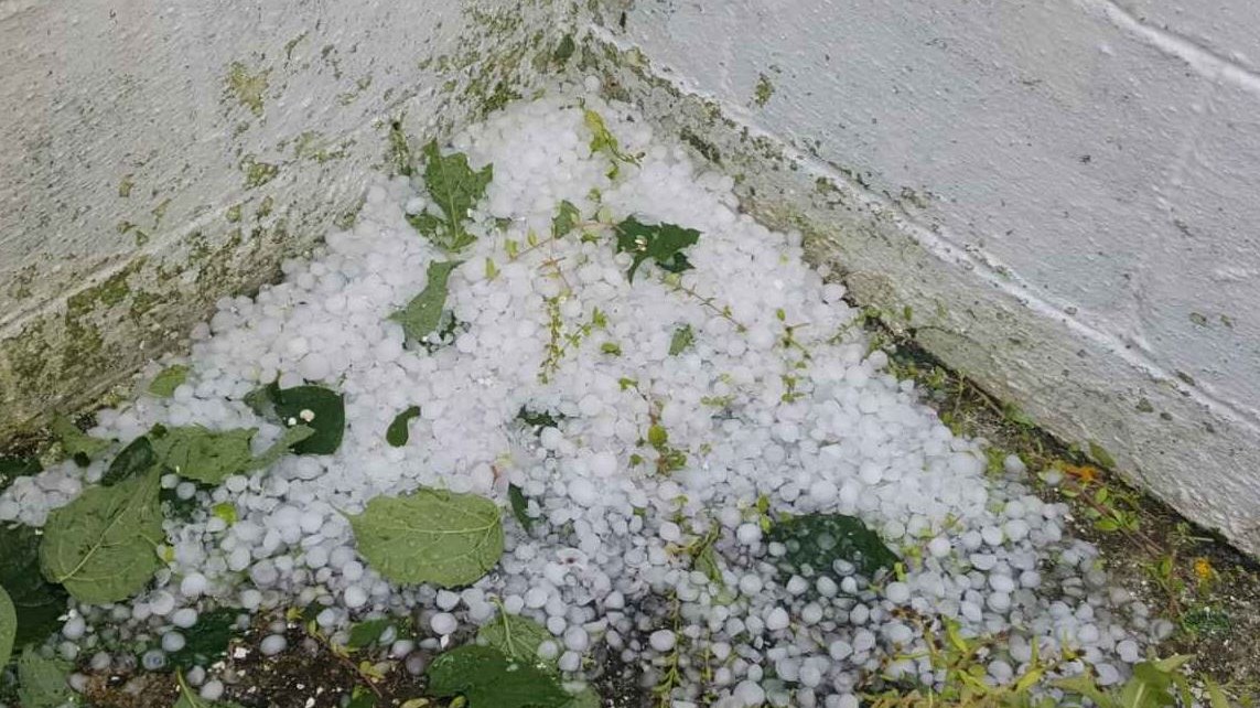 To… έστρωσε με χαλάζι στα Τρίκαλα – ΦΩΤΟ