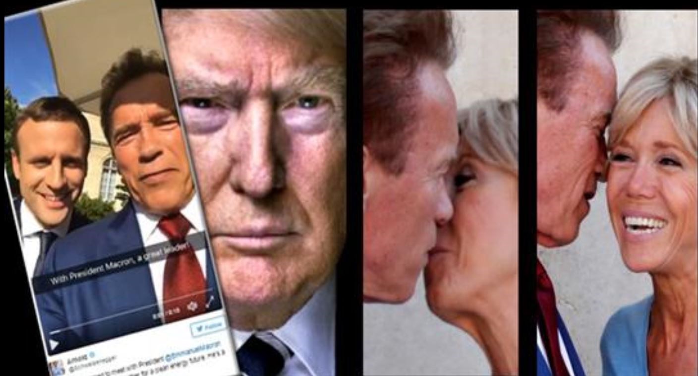 Σβαρτζενέγκερ και Μακρόν τρολάρουν τον Τραμπ – Πώς ο «Εξολοθρευτής» γοήτευσε την Μπριζίτ – ΒΙΝΤΕΟ