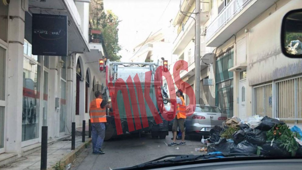 Βγήκαν απορριμματοφόρα με προσωπικό ασφαλείας στους δρόμους του Αμαρουσίου – ΦΩΤΟ αναγνώστη