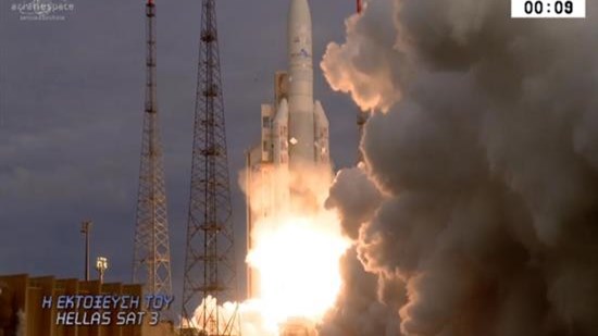 Ιστορική στιγμή: Η εκτόξευση του ελληνικού δορυφόρου Hellas Sat 3 – ΒΙΝΤΕΟ