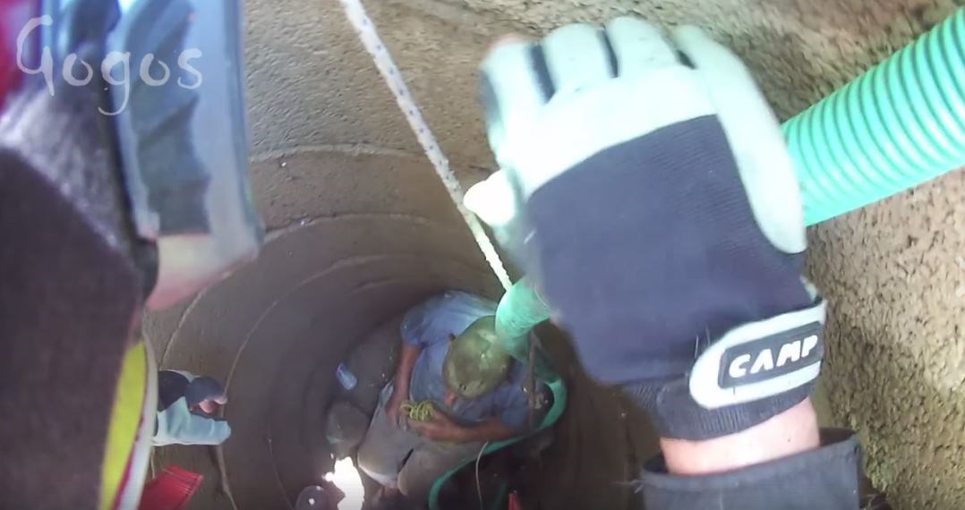 Επιχείρηση διάσωσης ηλικιωμένου από πηγάδι βάθους 15 μέτρων – ΒΙΝΤΕΟ