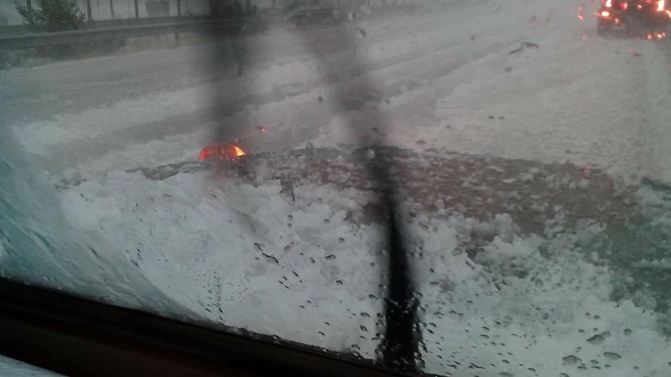 Χαλάζι μετά τον καύσωνα στον Έβρο – ΒΙΝΤΕΟ