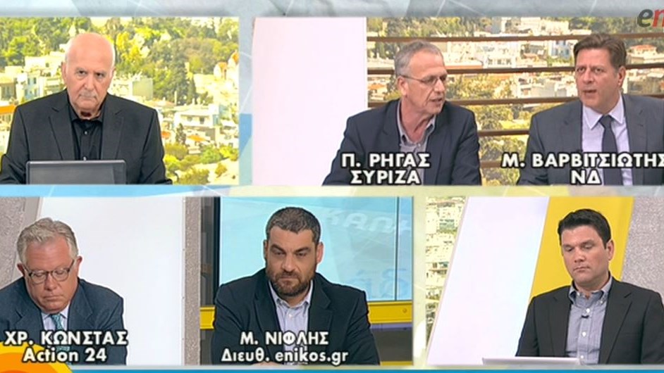 Άγρια κόντρα Ρήγα – Βαρβιτσιώτη on air – BINTEO