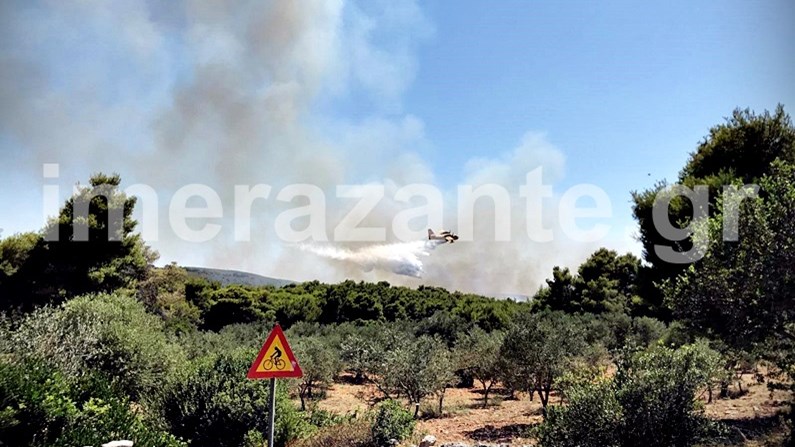 ΦΩΤΟ από την πυρκαγιά στη Ζάκυνθο