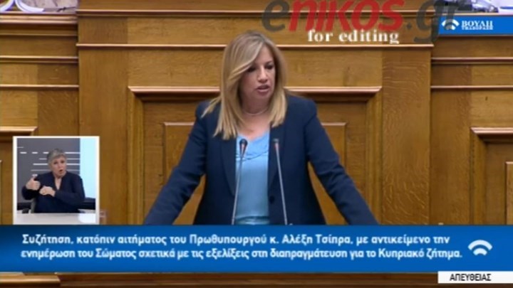 Γεννηματά: Οι αδιάλλακτες θέσεις της Τουρκίας μπλοκάρουν κάθε προσπάθεια επίλυσης του Κυπριακού – ΒΙΝΤΕΟ