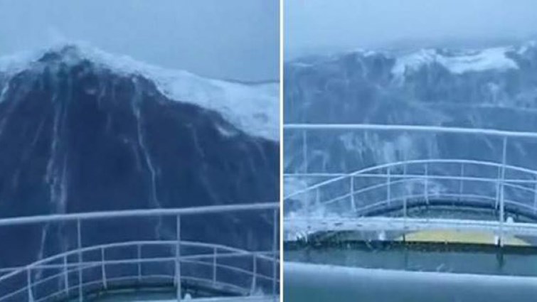 Βίντεο-σοκ: Κύμα 30 μέτρων “καταπίνει” πλοίο στη Βόρεια Θάλασσα