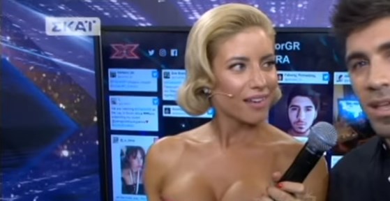 X-Factor: Παίκτης έκανε μούσκεμα την Ευαγγελία Αραβανή – ΒΙΝΤΕΟ