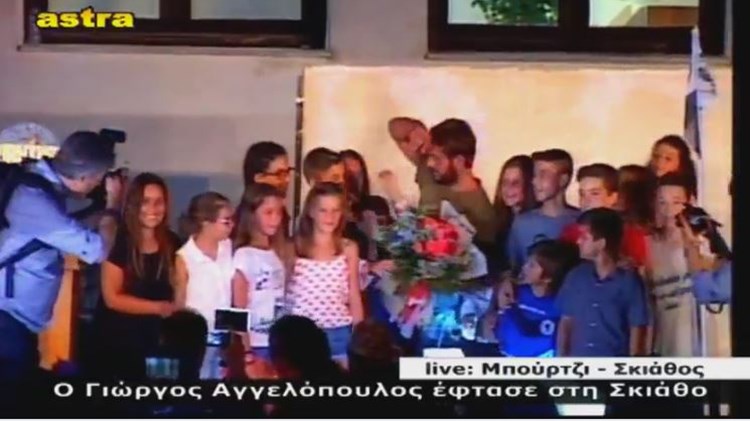 Αποθέωση για τον Ντάνο – Η Σκιάθος υποδέχθηκε τον ήρωα της – ΒΙΝΤΕΟ