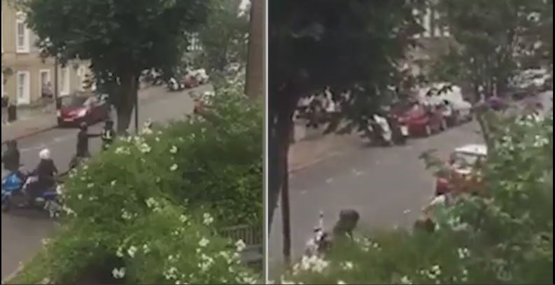 Μοτοσικλετιστής στο Λονδίνο έδιωξε τους ληστές με… σφυρί – ΒΙΝΤΕΟ