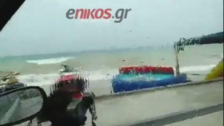 Μετ’ εμποδίων οι μετακινήσεις στη Χαλκιδική λόγω της καταιγίδας – ΒΙΝΤΕΟ αναγνώστη