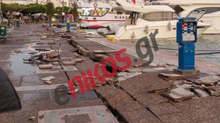 Μεγάλες οι καταστροφές από τον σεισμό στο λιμάνι της Κω – ΦΩΤΟ αναγνώστη