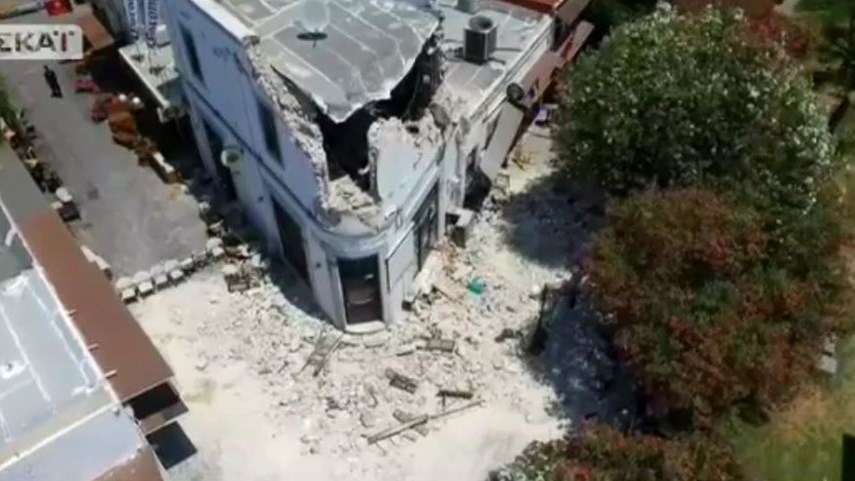 Βομβαρδισμένο τοπίο η Κως μετά τον σεισμό – ΒΙΝΤΕΟ