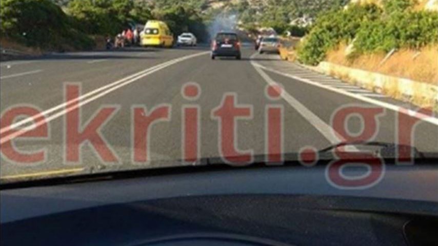 Εξετράπη βαν με τουρίστες στην Κρήτη – ΦΩΤΟ