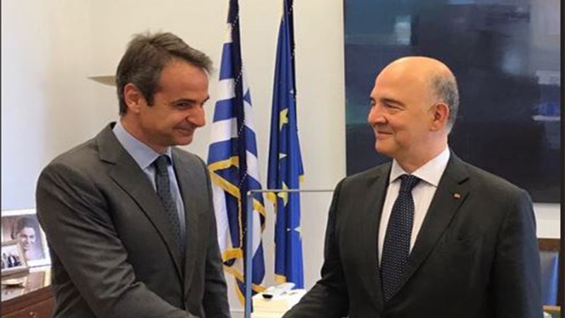 Τι συζήτησαν Μητσοτάκης – Μοσκοβισί στη συνάντησή τους – ΦΩΤΟ