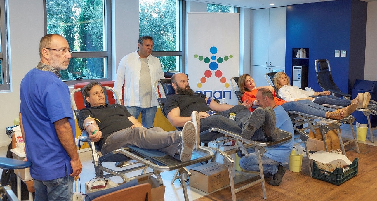 Δώρο ζωής από τον ΟΠΑΠ – Εργαζόμενοι και πράκτορες πρόσφεραν αίμα για τα παιδιατρικά νοσοκομεία