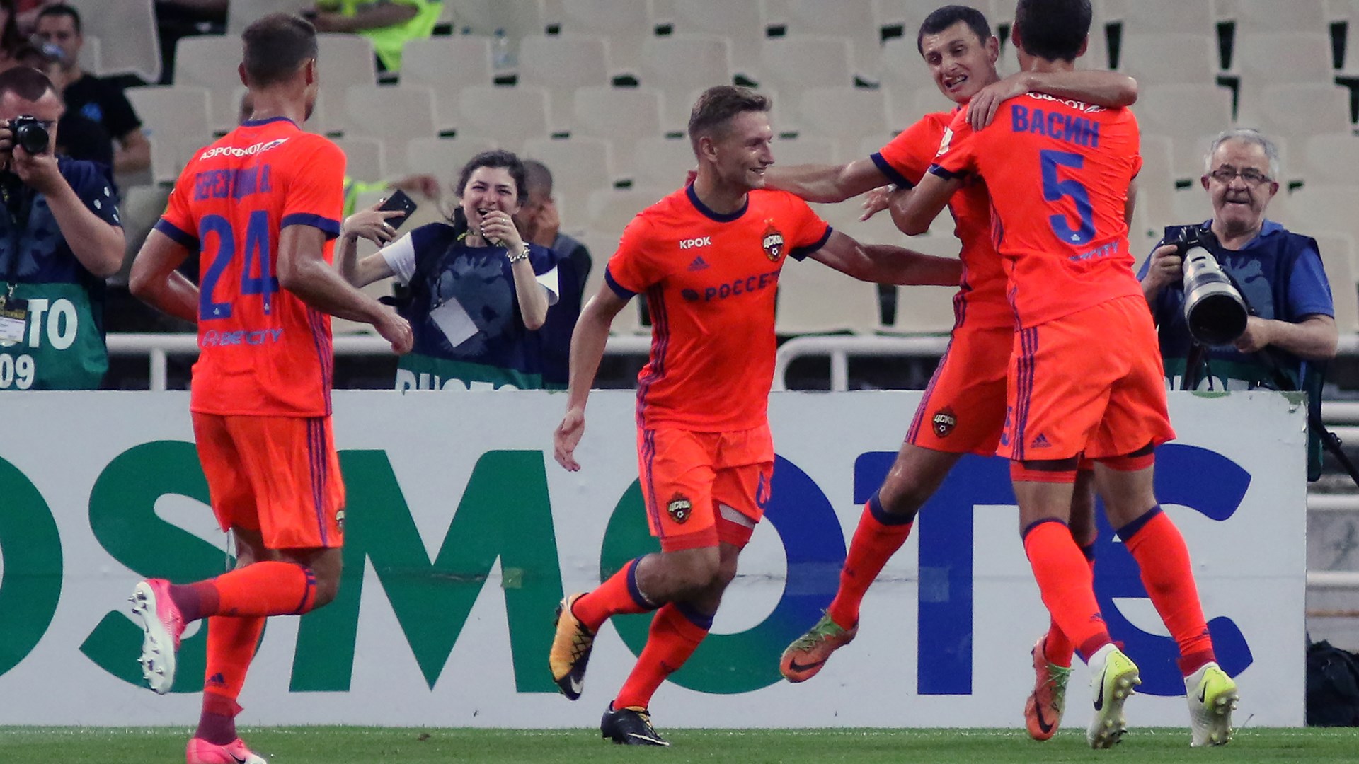 ΑΕΚ – ΤΣΣΚΑ Μόσχας 0-2 (56′)