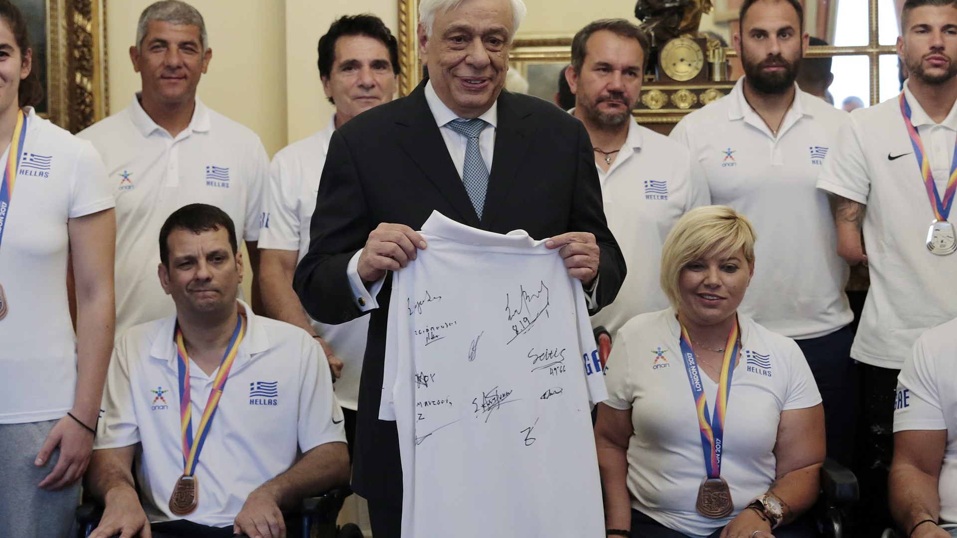 Βράβευση των αθλητών της Εθνικής Ομάδας Στίβου ΑμεΑ από τον Πρόεδρο της Δημοκρατίας