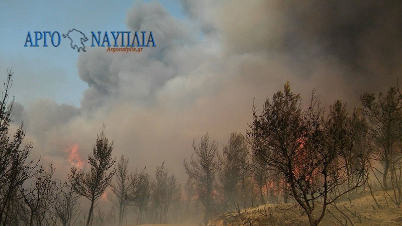 Κόλαση φωτιάς στις Σπέτσες – Συγκλονιστικές ΦΩΤΟ