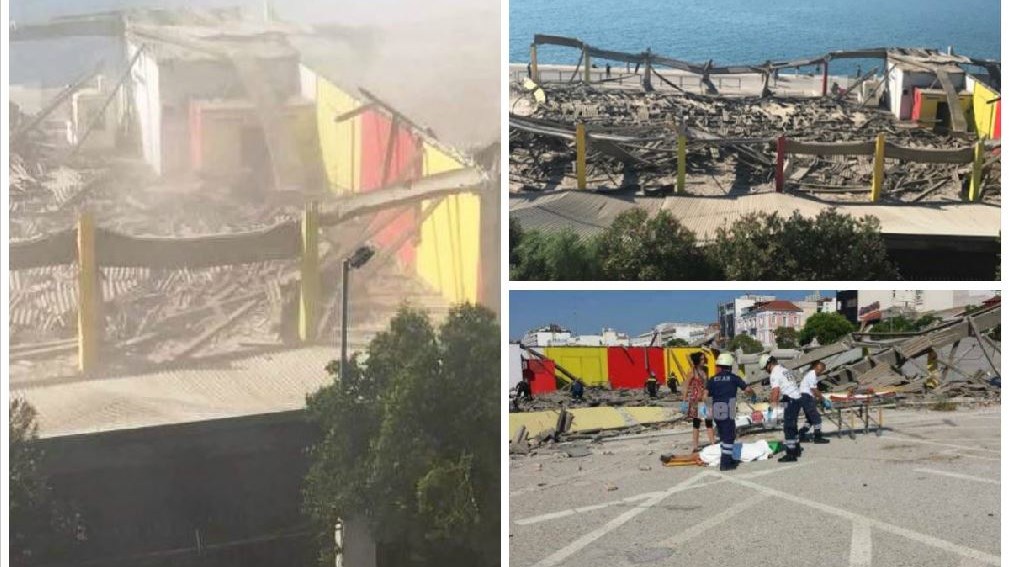 Τραγωδία στην Πάτρα με έναν νεκρό – Κατέρρευσε στέγαστρο κτιρίου στο παλιό λιμάνι – ΦΩΤΟ – ΒΙΝΤΕΟ