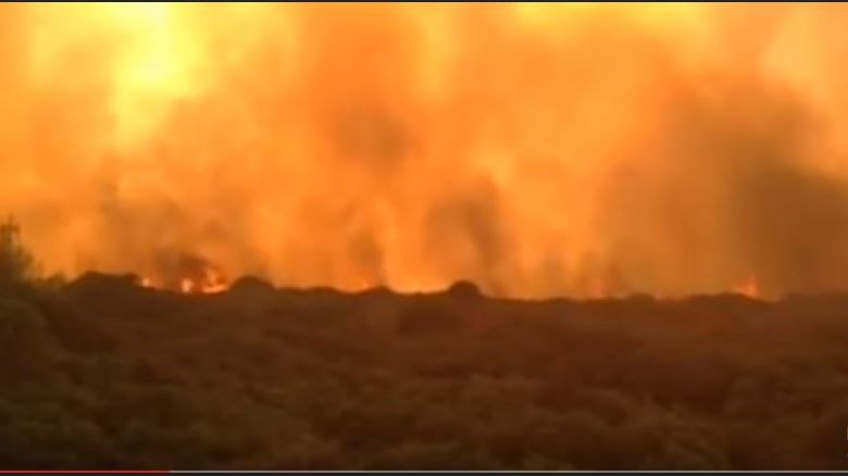 Νέο συγκλονιστικό ΒΙΝΤΕΟ από την πυρκαγιά στα Κύθηρα