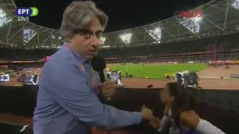 Ελληνίδα πρωταθλήτρια κατέρρευσε την ώρα που έκανε δηλώσεις στην ΕΡΤ – ΒΙΝΤΕΟ