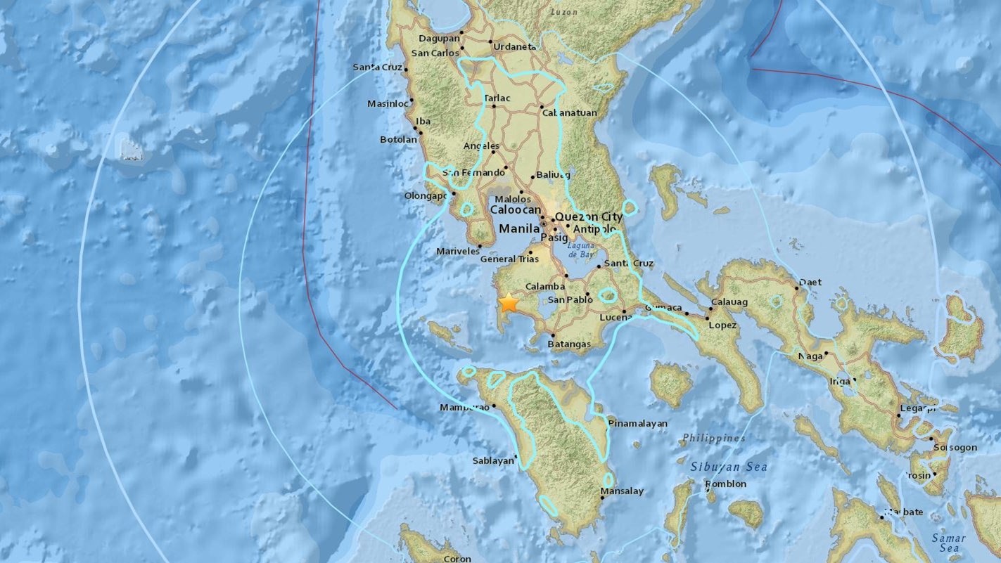 USGS: Στα 6,2 Ρίχτερ ο σεισμός στις Φιλιππίνες – ΦΩΤΟ