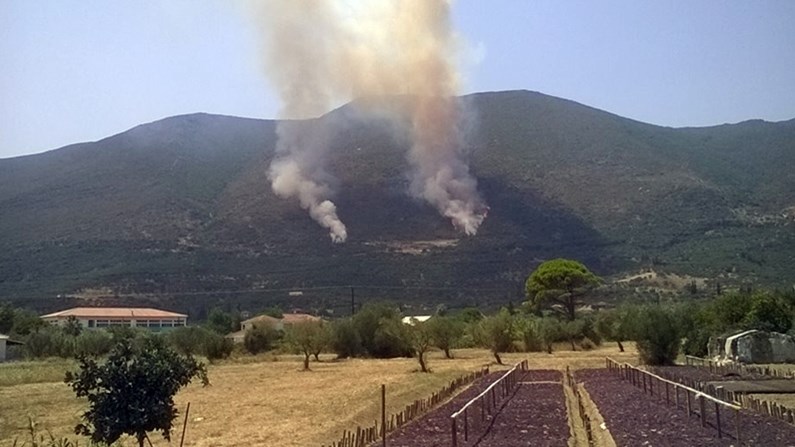 Δύο πύρινα μέτωπα στη Ζάκυνθο – ΦΩΤΟ