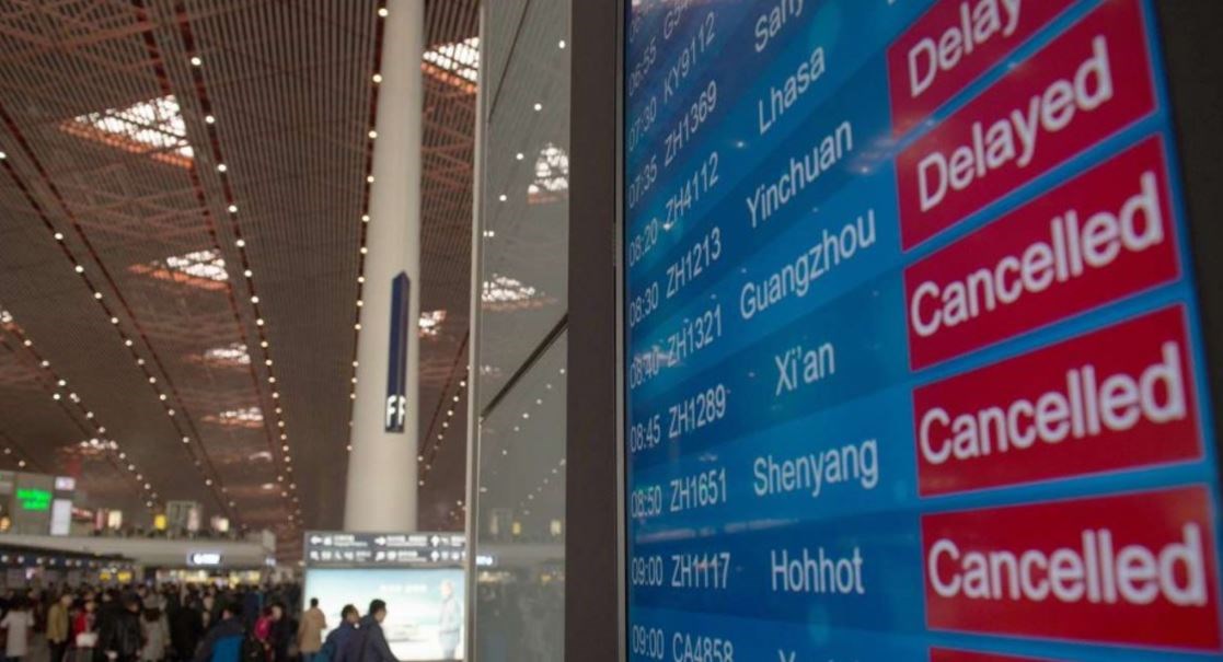 Ματαιώθηκαν 360 πτήσεις στο Πεκίνο εξαιτίας των ισχυρών βροχοπτώσεων