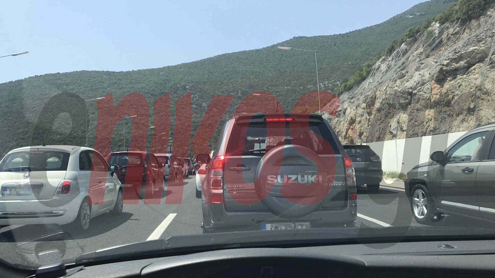 Αυξημένη κίνηση στη σήραγγα Στέρνας πριν το Αρτεμίσιο – ΦΩΤΟ αναγνώστη