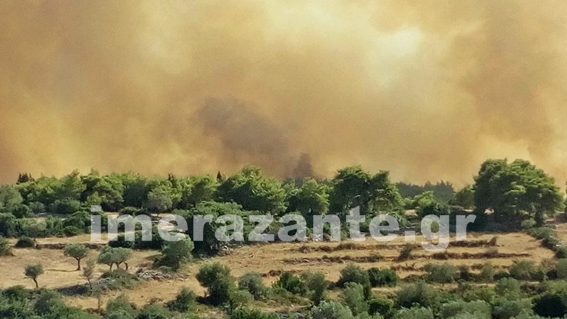 Νέα πυρκαγιά στη Ζάκυνθο