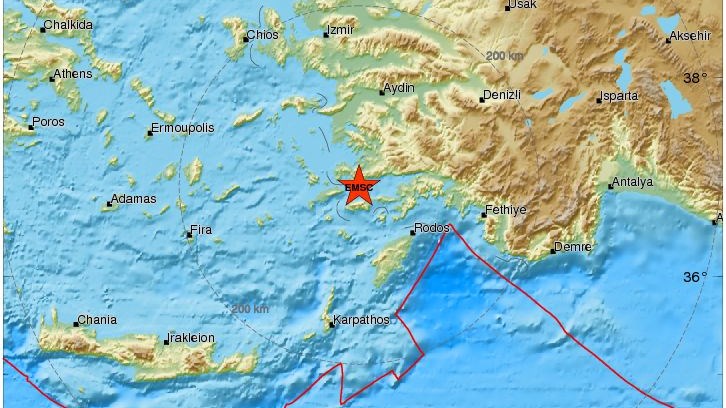 Σεισμός 3,7 Ρίχτερ στην Κω – ΤΩΡΑ