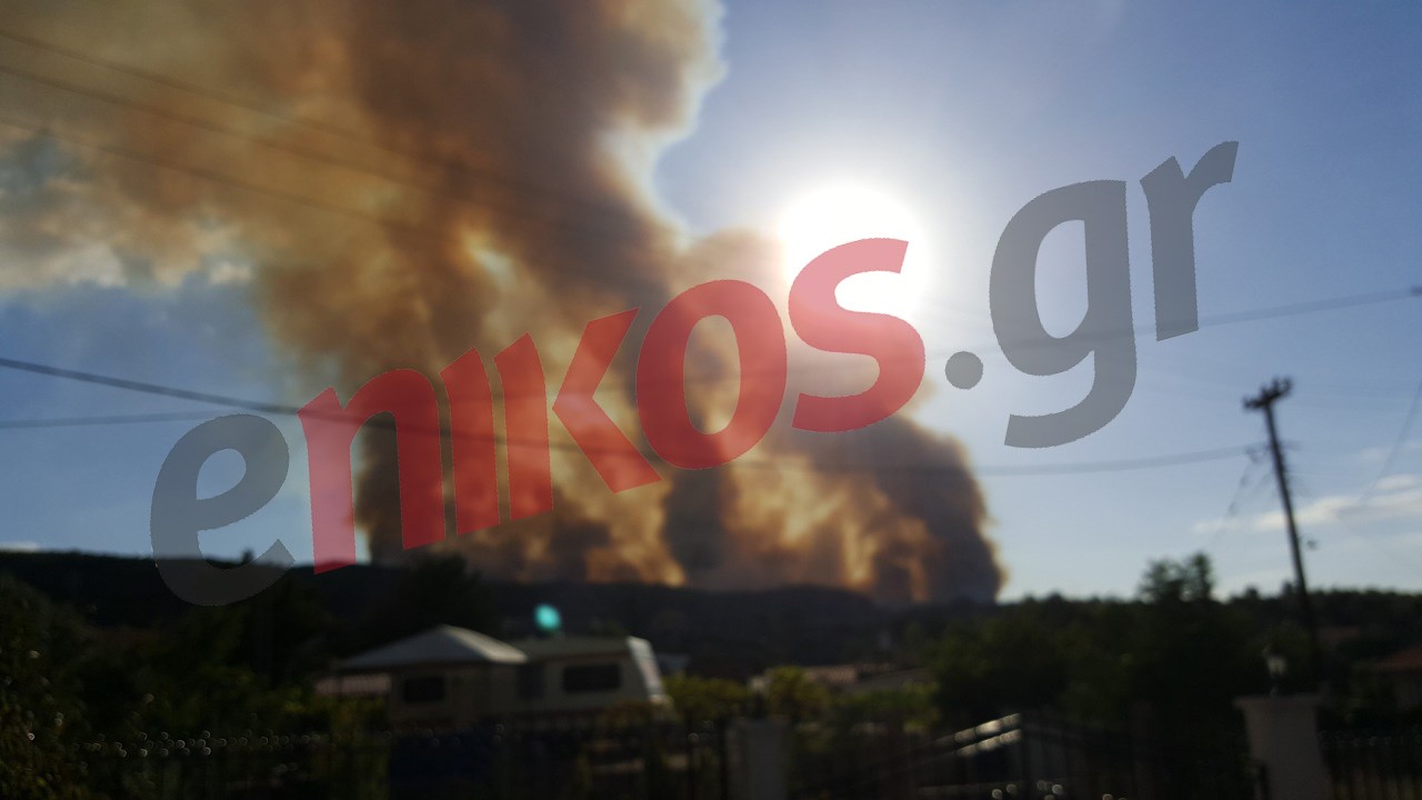 Μαύρο σύννεφο καπνού πάνω από τον Κάλαμο – ΦΩΤΟ αναγνώστη