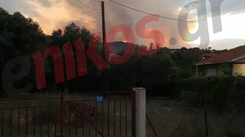Μαίνεται η μεγάλη πυρκαγιά στον Κάλαμο – ΦΩΤΟ αναγνώστη