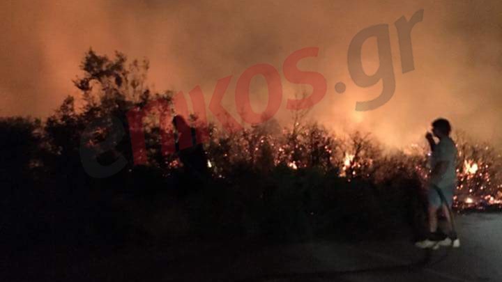 Ολονύκτια μάχη με τις φλόγες στον Κάλαμο – Συγκλονιστικές ΦΩΤΟ αναγνώστη