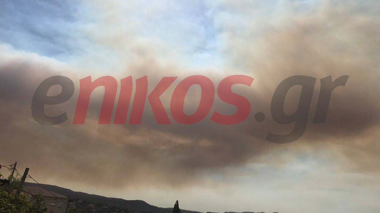 Η μεγάλη φωτιά όπως φαίνεται από τις Αφίδνες – ΦΩΤΟ αναγνώστη