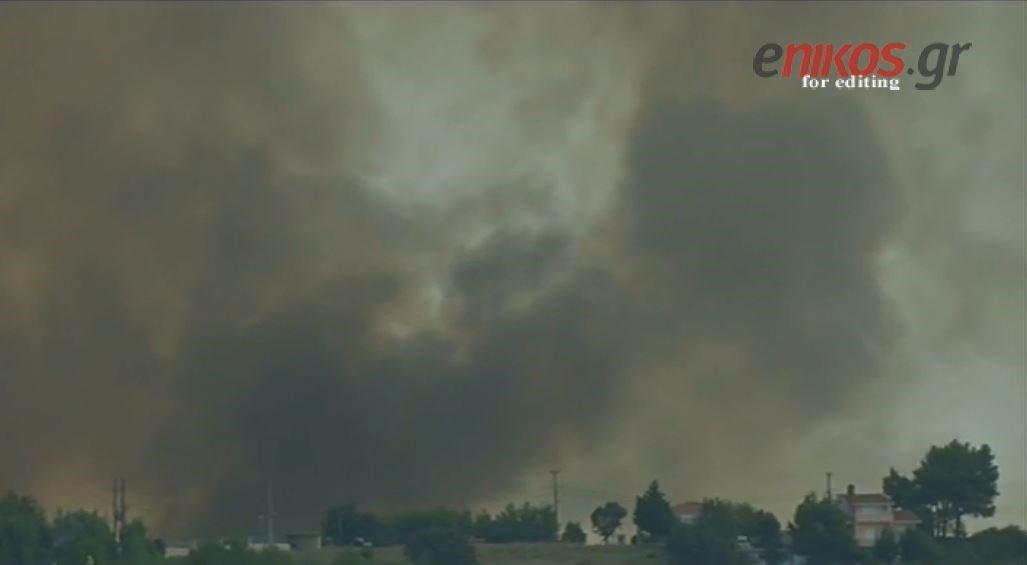 Οι πρώτες εικόνες από την αναζωπύρωση στον Κάλαμο – ΒΙΝΤΕΟ