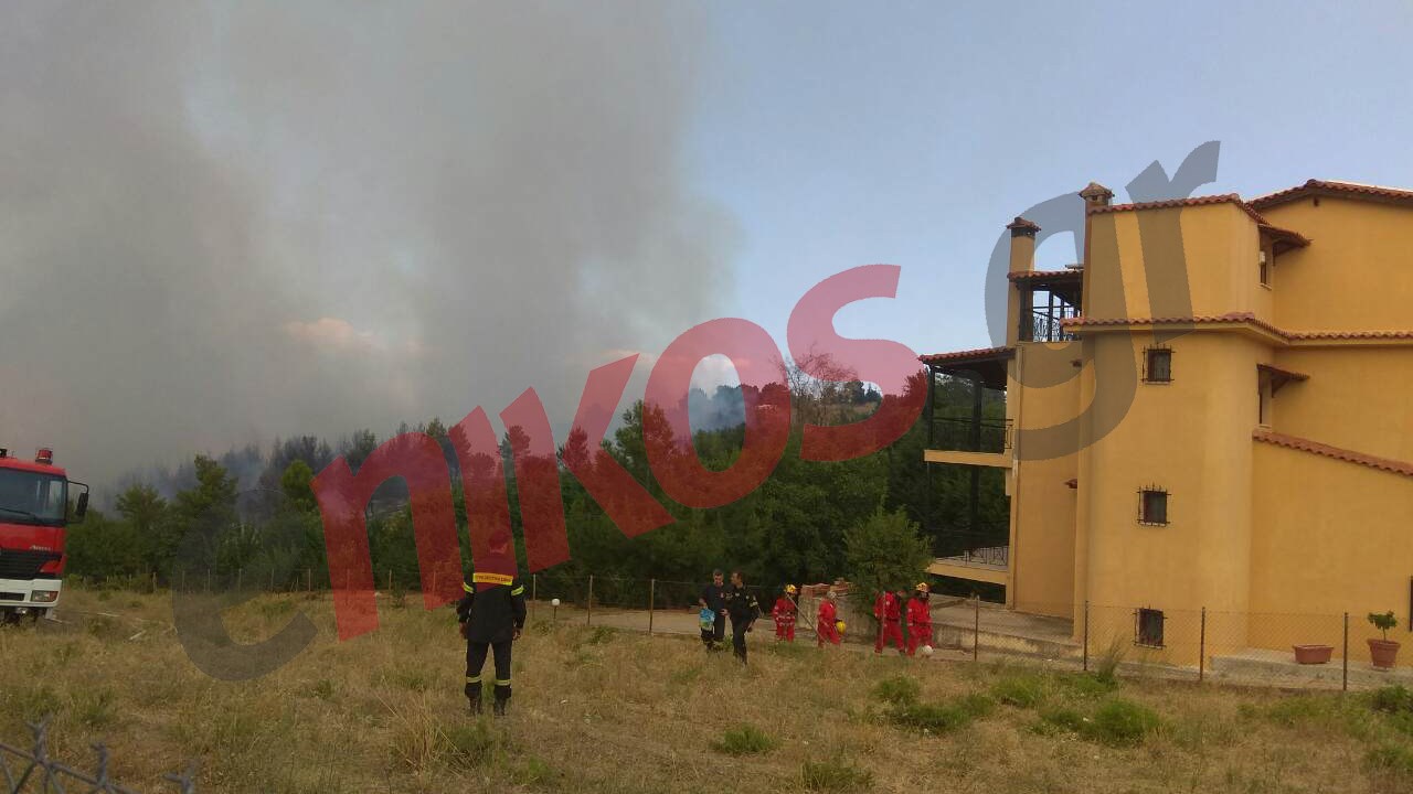 Μέσα στα σπίτια η φωτιά στο Μετόχι – ΤΩΡΑ – ΦΩΤΟ αναγνώστη