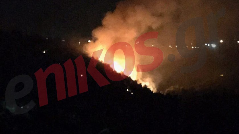 Νέες εικόνες από το πύρινο μέτωπο στον Κάλαμο – ΦΩΤΟ αναγνώστη