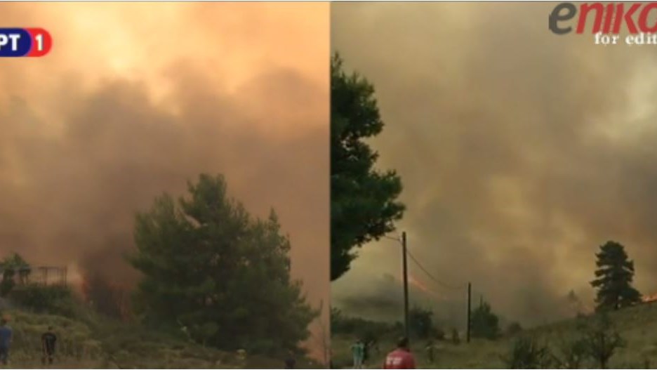 Εκκενώνεται λόγω της πυρκαγιάς το χωριό Περιστέρι στην Ηλεία –  ΒΙΝΤΕΟ