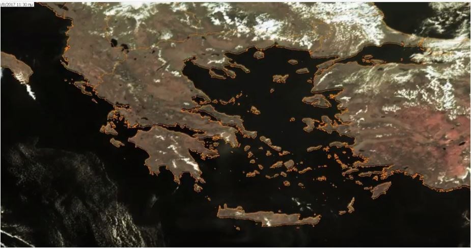 Στο Λιβυκό Πέλαγος έφτασαν οι καπνοί από τη μεγάλη φωτιά – Σοκαριστικές εικόνες από δορυφόρο – ΒΙΝΤΕΟ