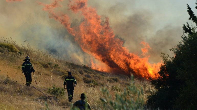Αγροτοδασική έκταση καίει η φωτιά στις Αχαρνές