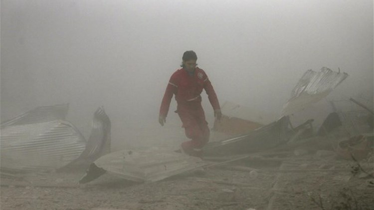 Πέντε νεκροί από ρουκέτα που έπληξε τη Διεθνή Έκθεση της Δαμασκού