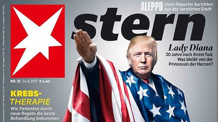 Σαν άλλος Χίτλερ ο Τραμπ, τον έκαναν να χαιρετά ναζιστικά στο εξώφυλλο του Stern – ΦΩΤΟ