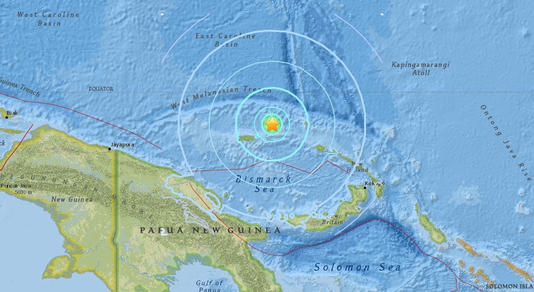 Σεισμός 6,6 Ρίχτερ στις ακτές της Νέας Γουινέας