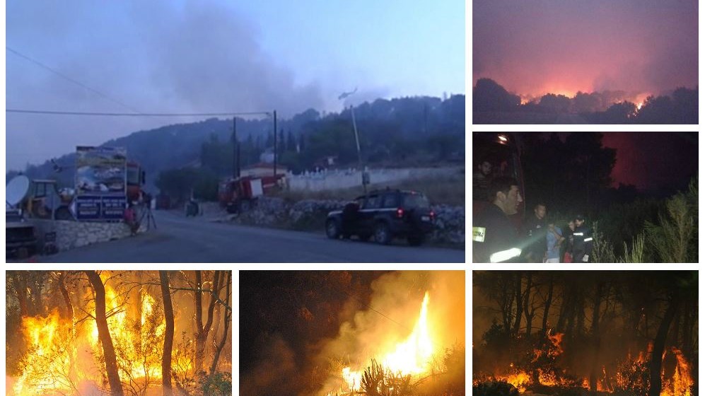 Πύρινος εφιάλτης τη νύχτα στη Ζάκυνθο – Συνεχίζεται η μάχη με τις φλόγες – ΦΩΤΟ