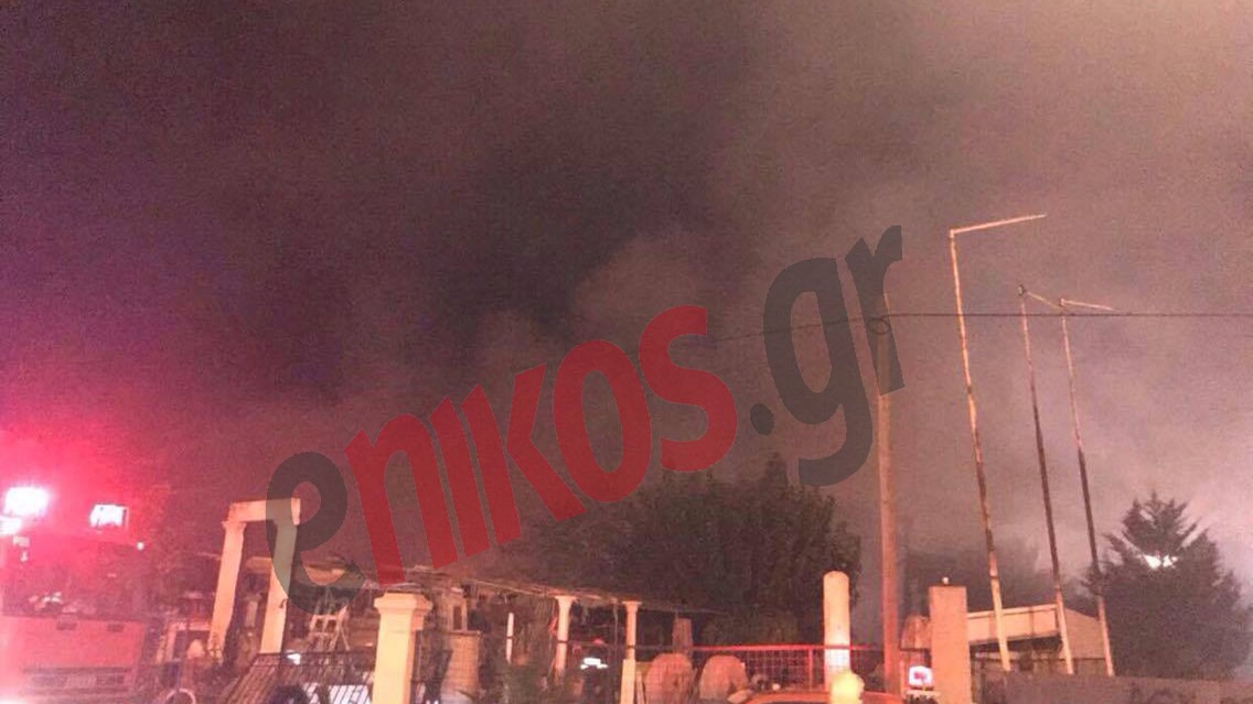 Φωτιά σε αποθήκη στις Αφίδνες – ΦΩΤΟ αναγνώστη