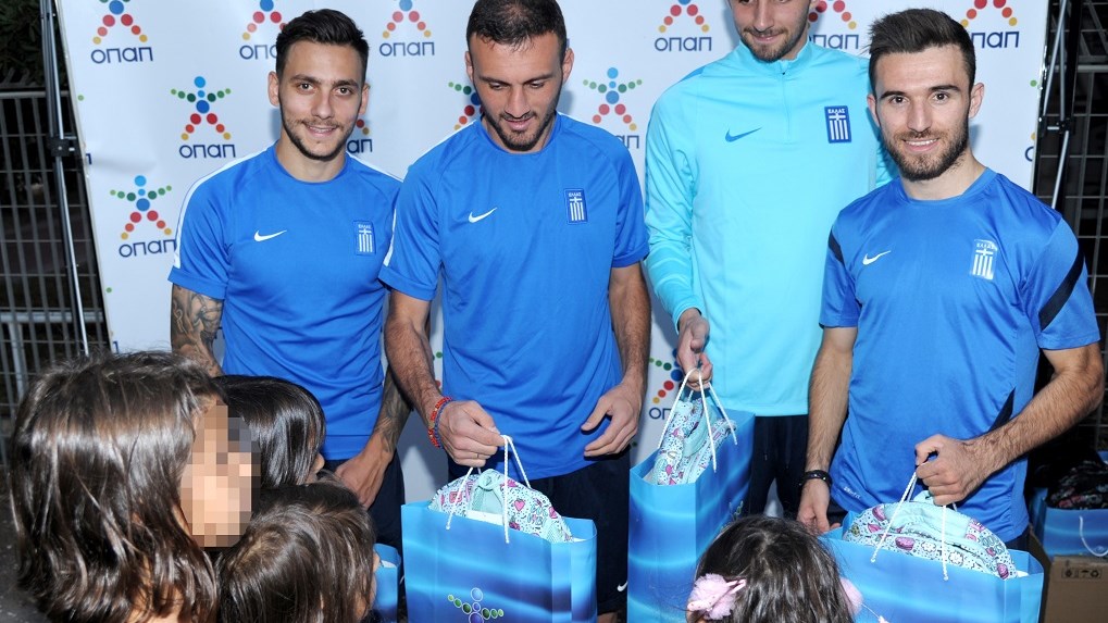 ΟΠΑΠ και Εθνική Ομάδα «αγκαλιάζουν» τα Παιδικά Χωριά SOS