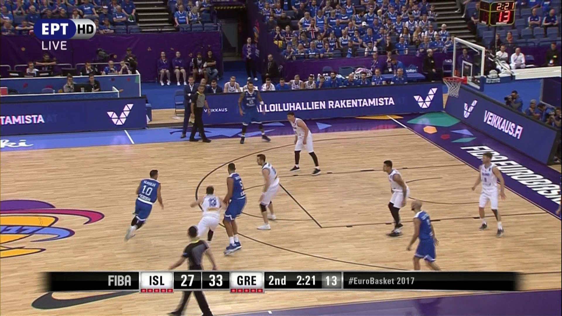 Ισλανδία – Ελλάδα 33-37 (ΗΜ.)