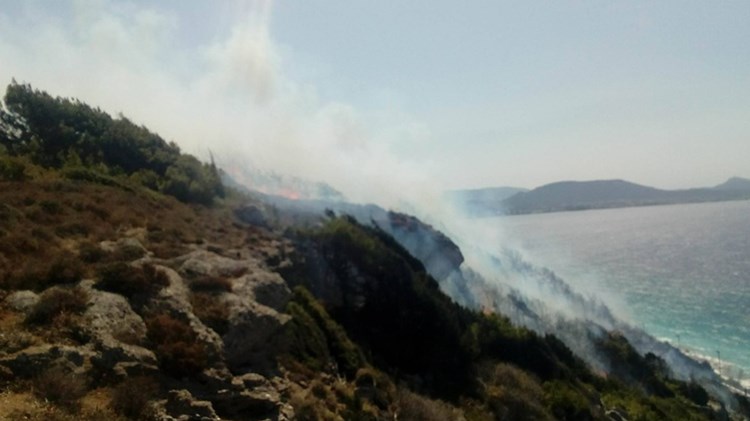 Υπό μερικό έλεγχο η πυρκαγιά στη Ρόδο